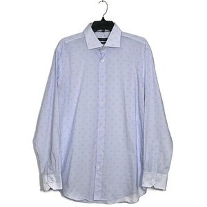 BUGATCHI Long Sleeve Floral Print Dress Shirt